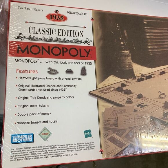 NWT Monopoly Classic Edition Board Game by Parker Brothers Sealed - Picture 6 of 10